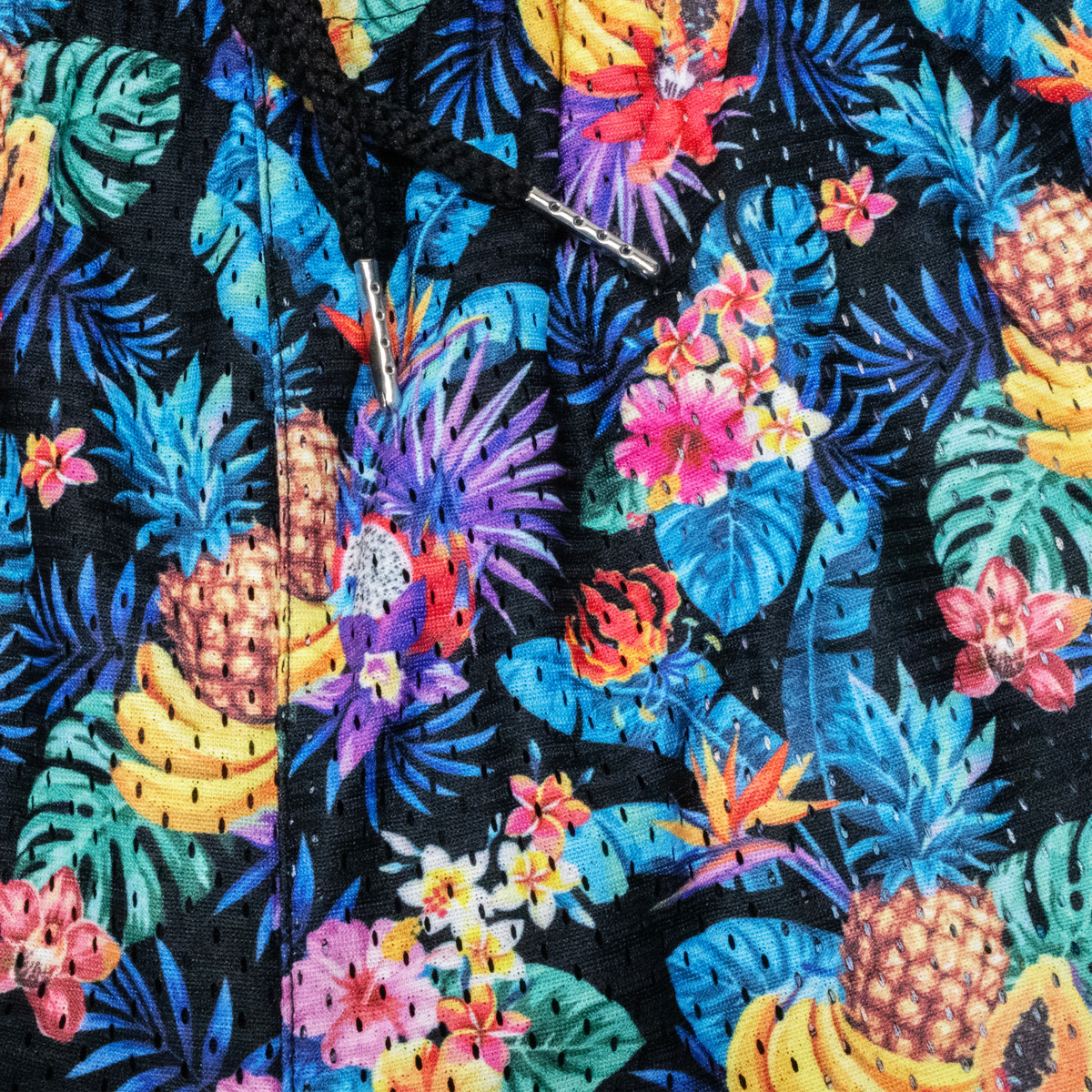 Kikx Basketball Shorts Double Layer Island Rush Print with Black Inner
