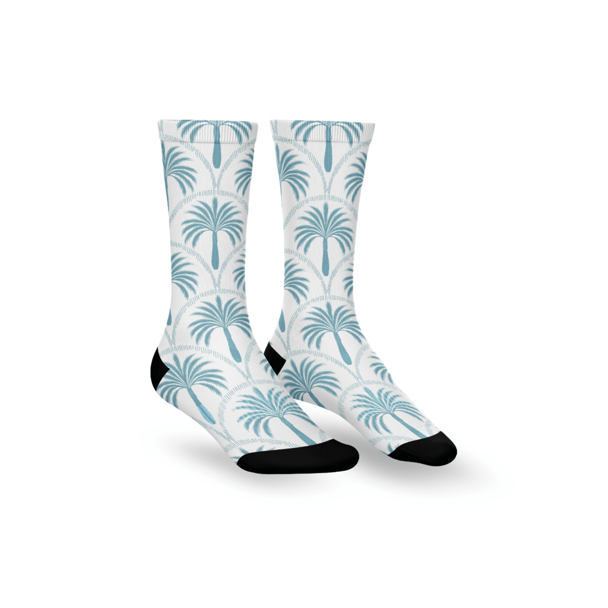 Kikx Premium Crew Socks with Palm Tree Print