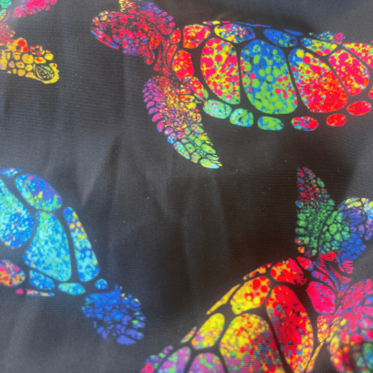 Kikx Extra Life Jammer Swimsuit in Turtle Tango Design on Black