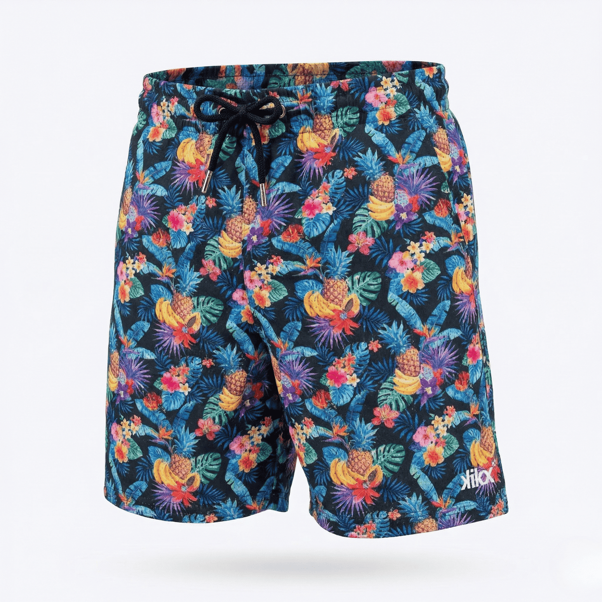 Kikx Basketball Shorts Double Layer Island Rush Print with Black Inner