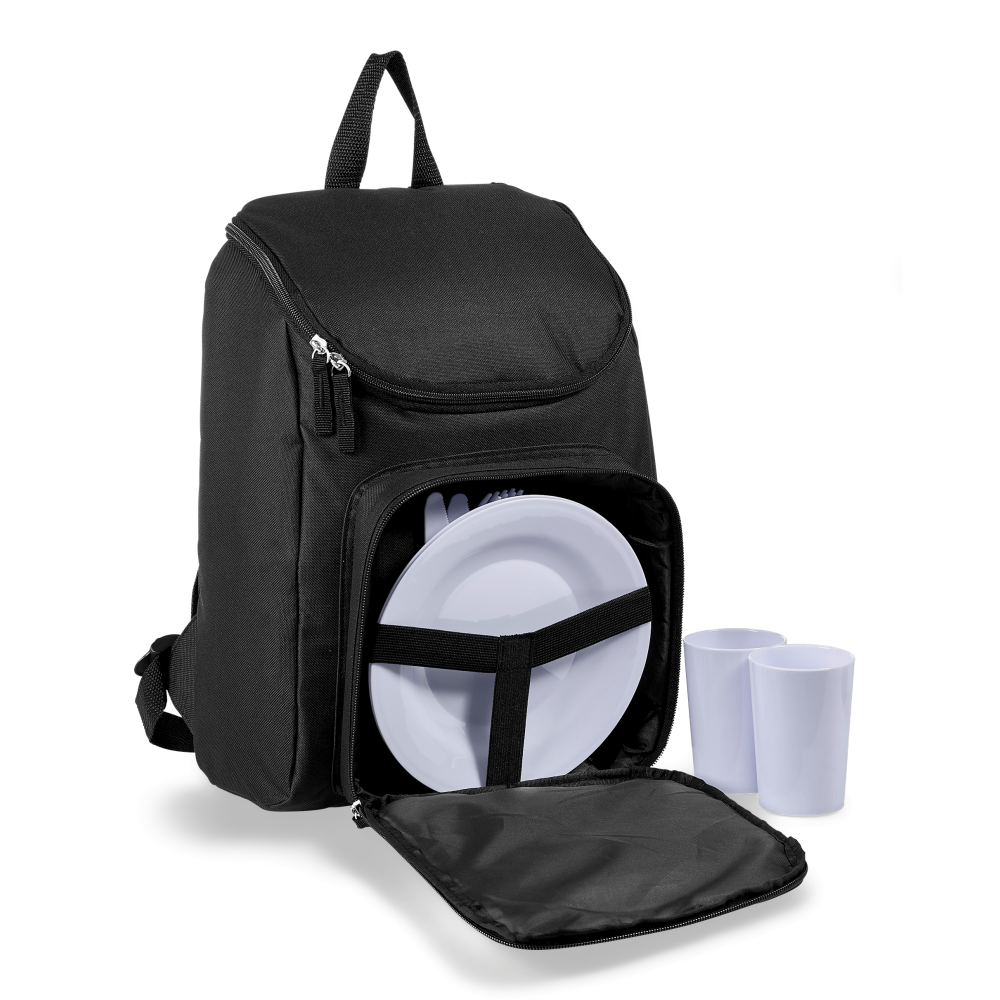 Sweden Backpack Brandable Cooler Bag in Black
