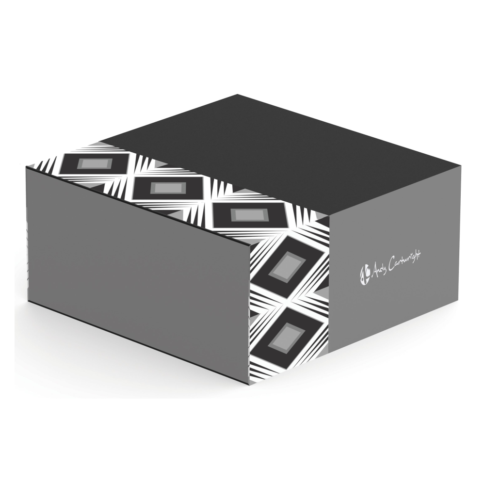 Andy Cartwright Geo Brandable Salad Set in White with Black