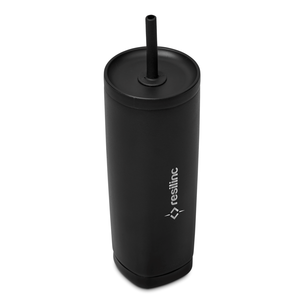 Alex Varga Aurelian 2-In-1 Vacuum Stainless Steel Brandable Tumbler in Black