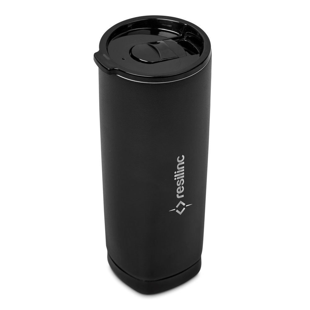 Alex Varga Aurelian 2-In-1 Vacuum Stainless Steel Brandable Tumbler in Black