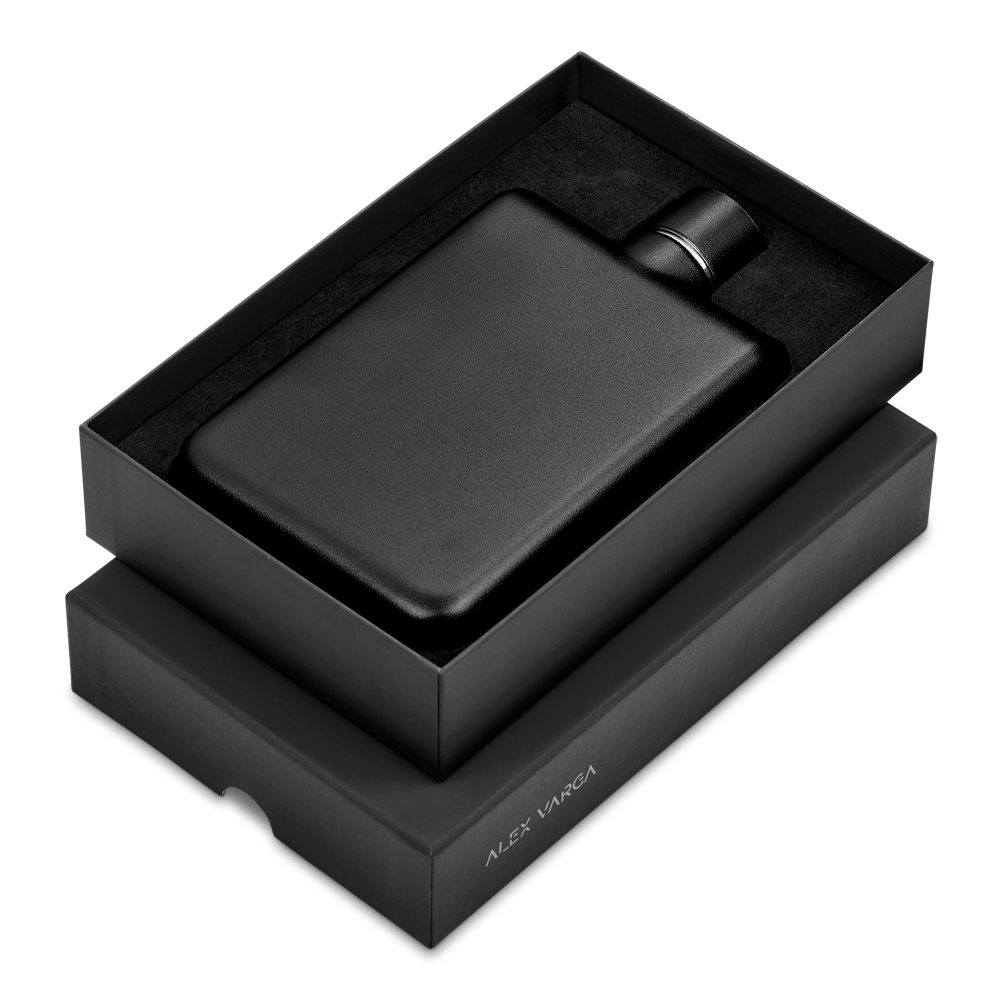 Alex Varga Haydon Vacuum Stainless Steel Brandable Water Bottle in Black