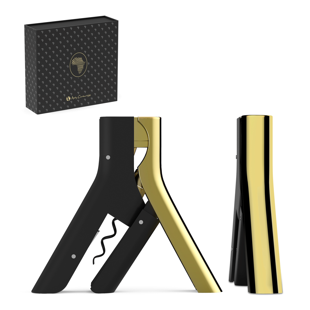 Andy Cartwright Afrique Dusk Brandable Wine Opener in Gold and Black