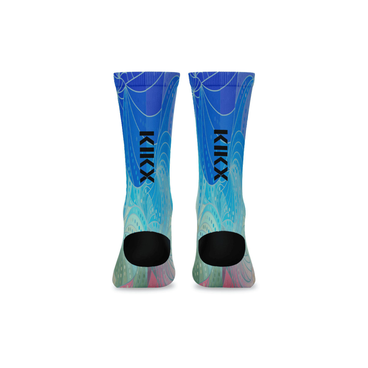 Kikx Premium Crew Socks with Mermaid Swirl Print