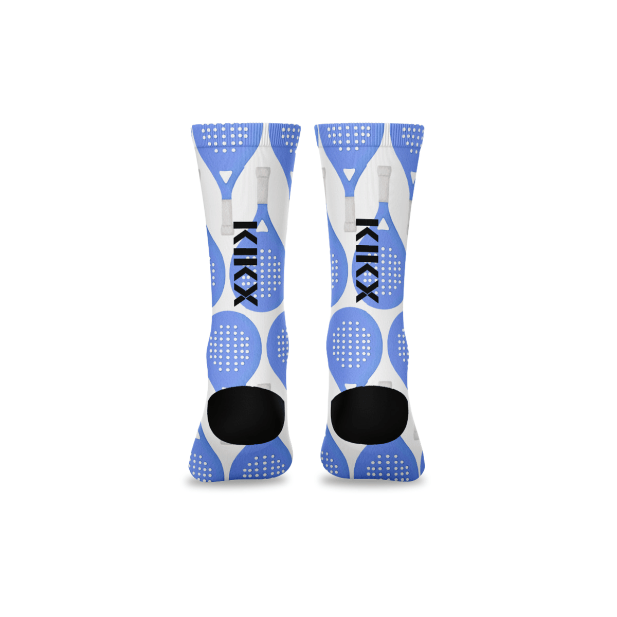 Kikx Premium Crew Socks with Padel Racquet Print