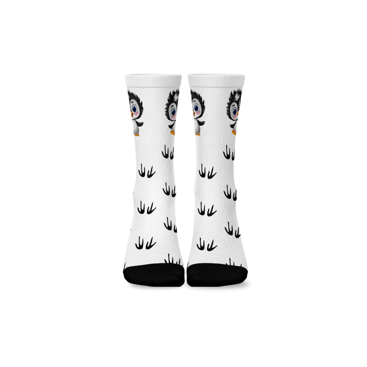 Kikx Premium Crew Socks with Penguin Print