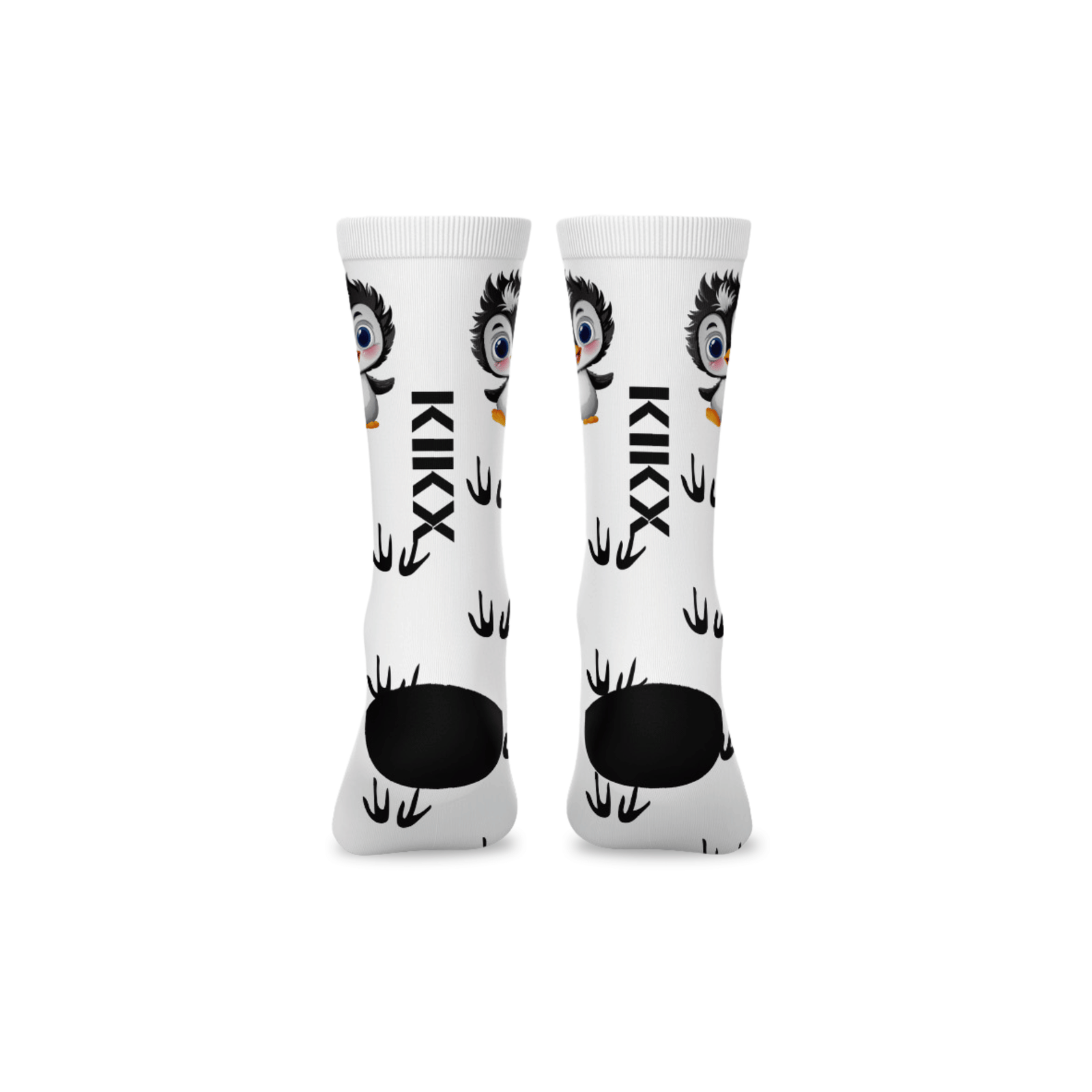 Kikx Premium Crew Socks with Penguin Print