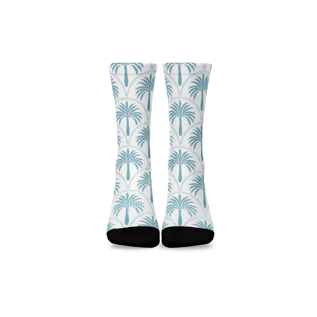 Kikx Premium Crew Socks with Palm Tree Print