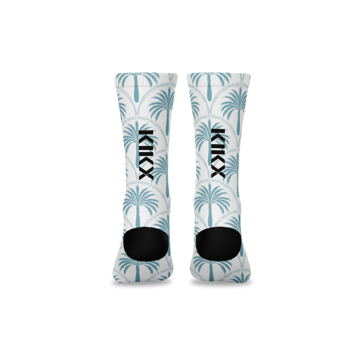 Kikx Premium Crew Socks with Palm Tree Print