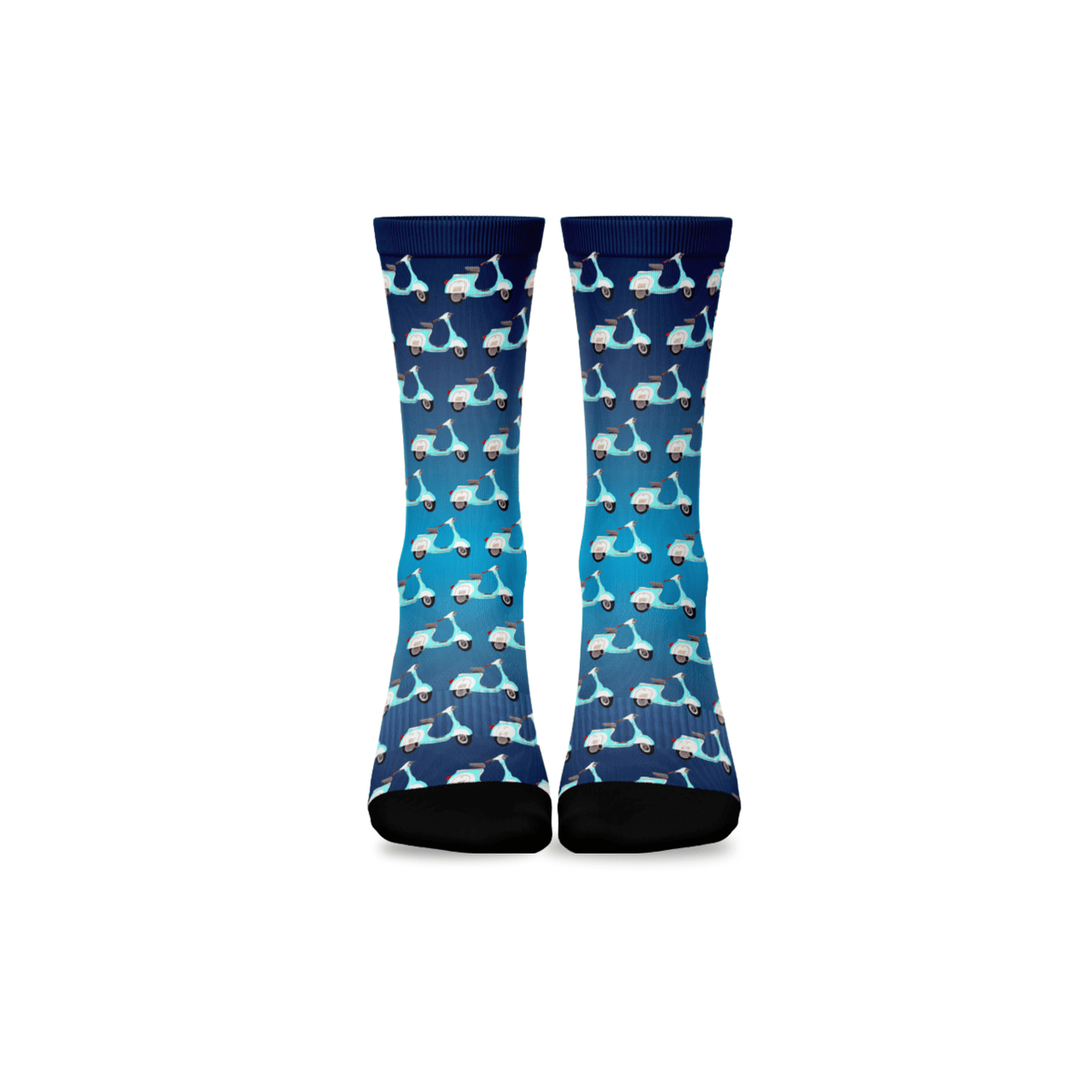 Kikx Premium Crew Socks with Vespa Print