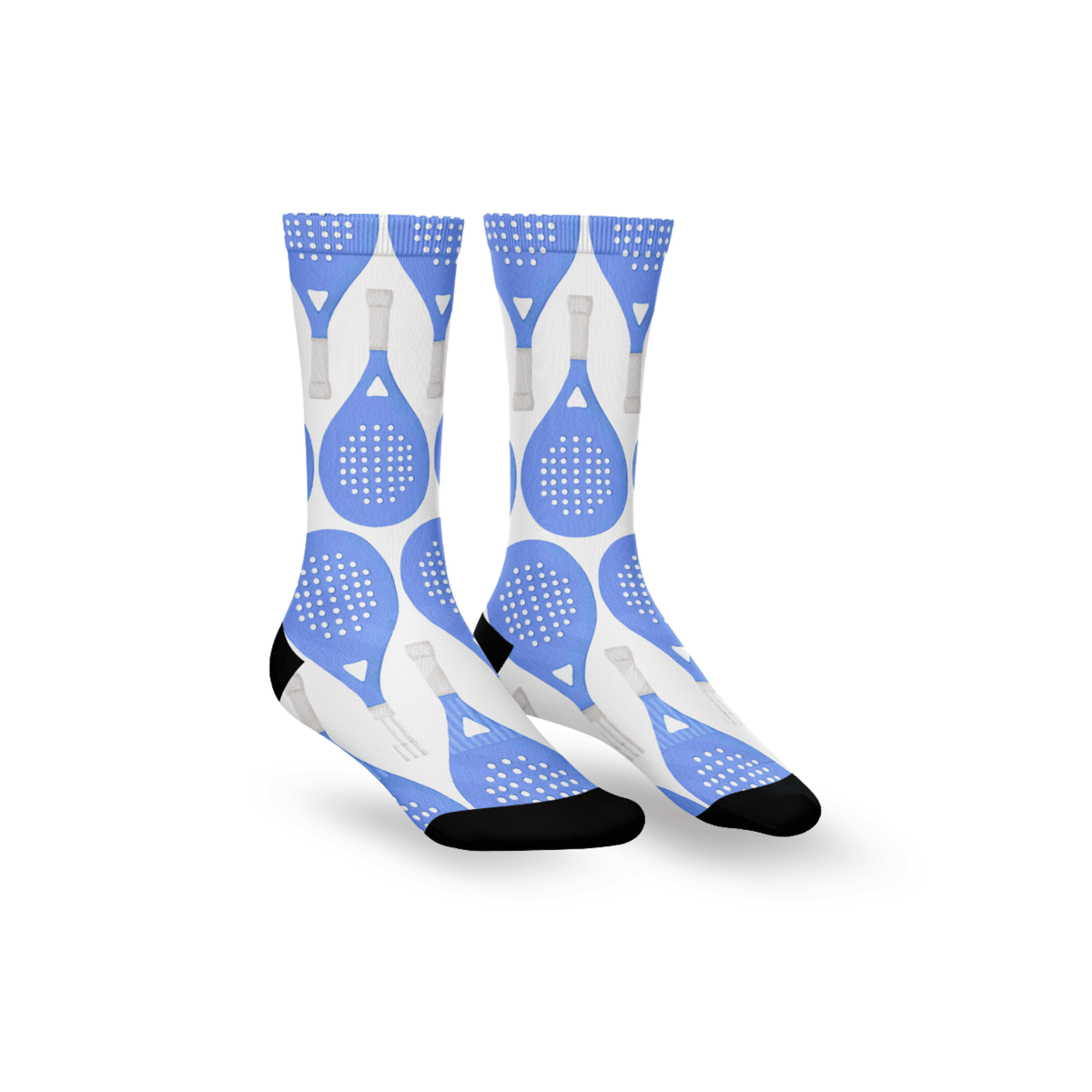 Kikx Premium Crew Socks with Padel Racquet Print