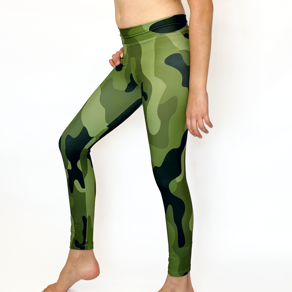 Camo High Tights by Better bodies, Colour: Green Camo - iafstore