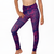Kikx Full Length Leggings with High Waist in Marbled Navy and Pink