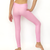 Kikx Full Length Leggings with High Waist in Plain Pastel Pink