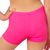Kikx Hot Pants with Elastic Waist in Plain Neon Pink Matt Lycra