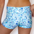 Kikx Hot Pants with High Waist in Mosaic Mania on White
