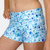 Kikx Hot Pants with High Waist in Mosaic Mania on White