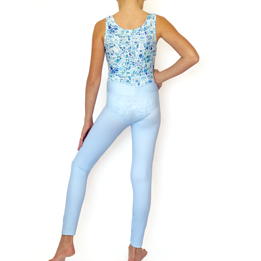 Kikx Tank Leotard in Mosaic Mania on White