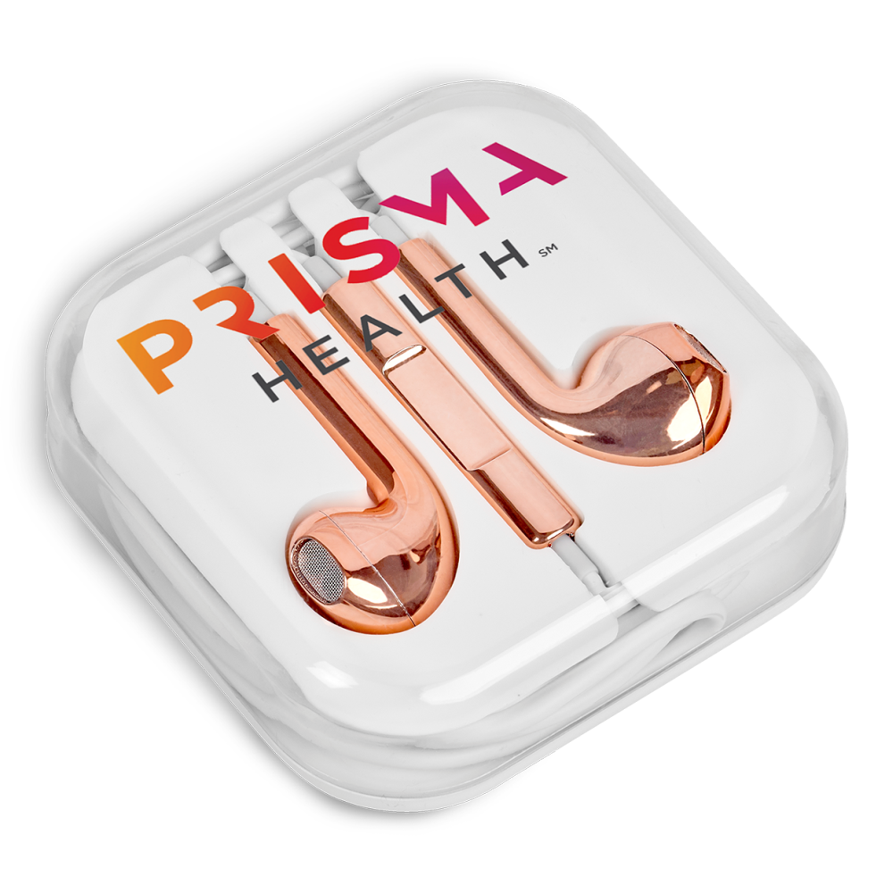 Poprock Wired Earbuds Brandable Bluetooth Headphones