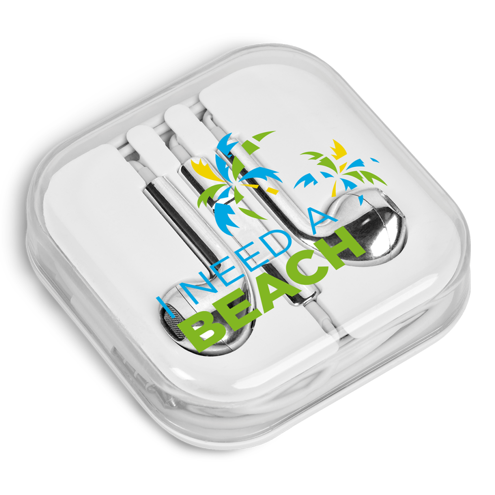 Poprock Wired Earbuds Brandable Bluetooth Headphones