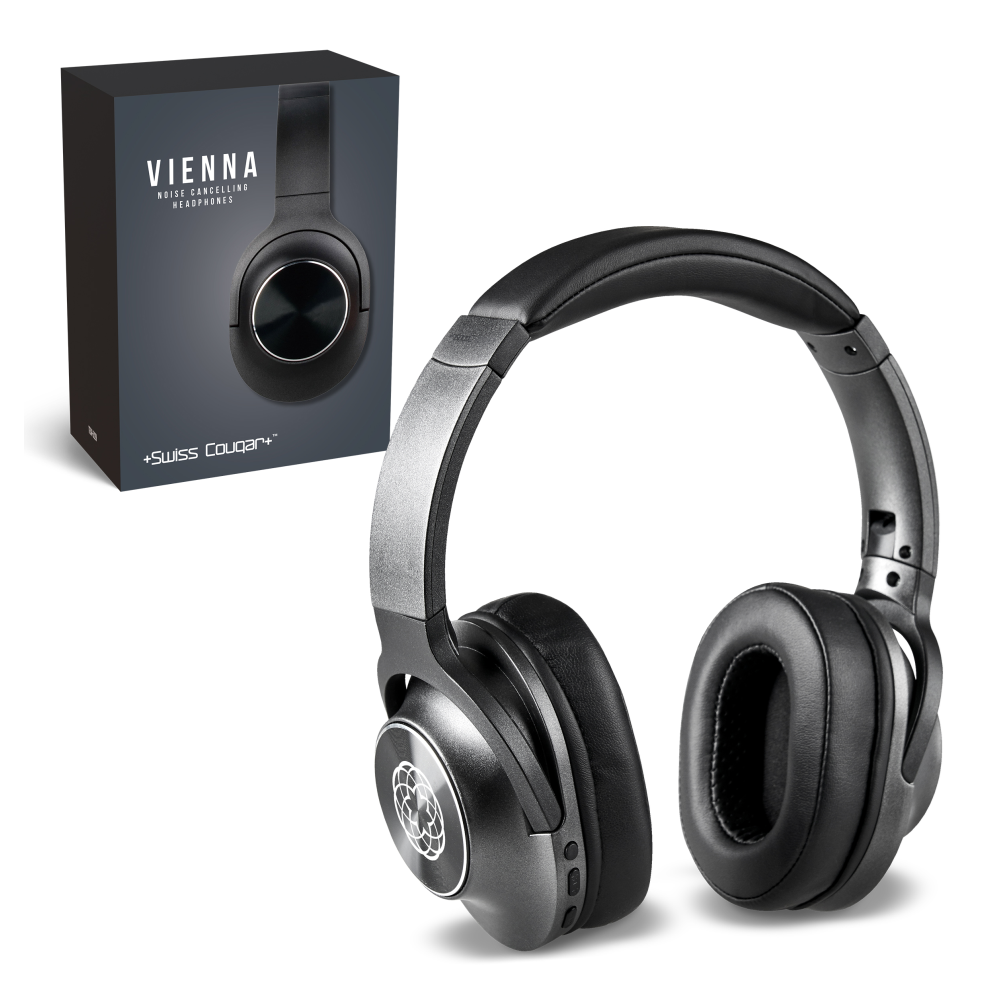 Swiss Cougar Vienna Noise-Cancelling Brandable Bluetooth Headphones