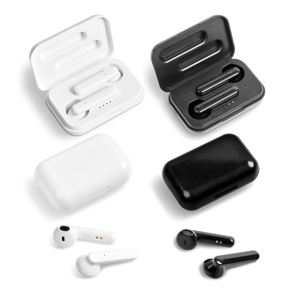 Equinox Wireless Stereo Earbuds Brandable Bluetooth Headphones