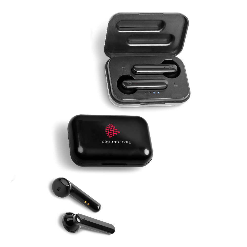 Equinox Wireless Stereo Earbuds Brandable Bluetooth Headphones