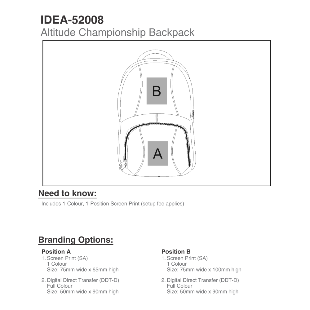 Championship Brandable Backpack