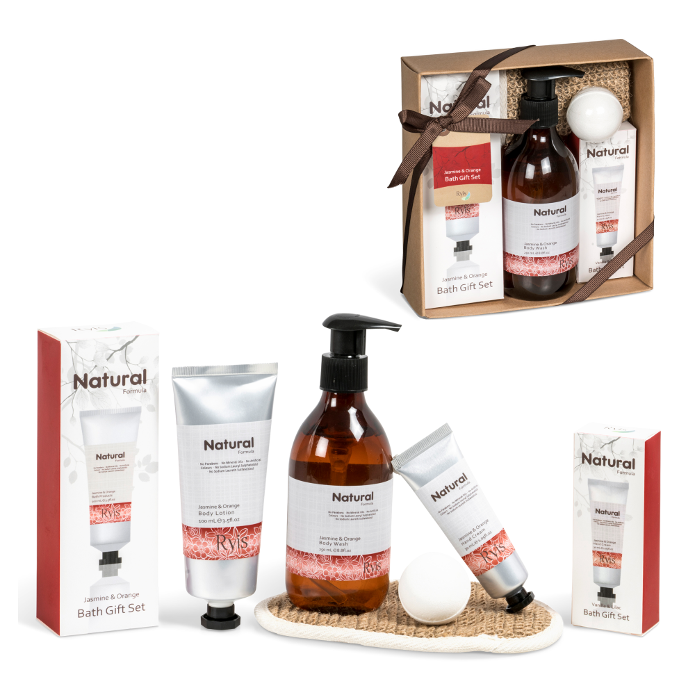 Ryis Jasmine and Orange Brandable Bath Pamper Set