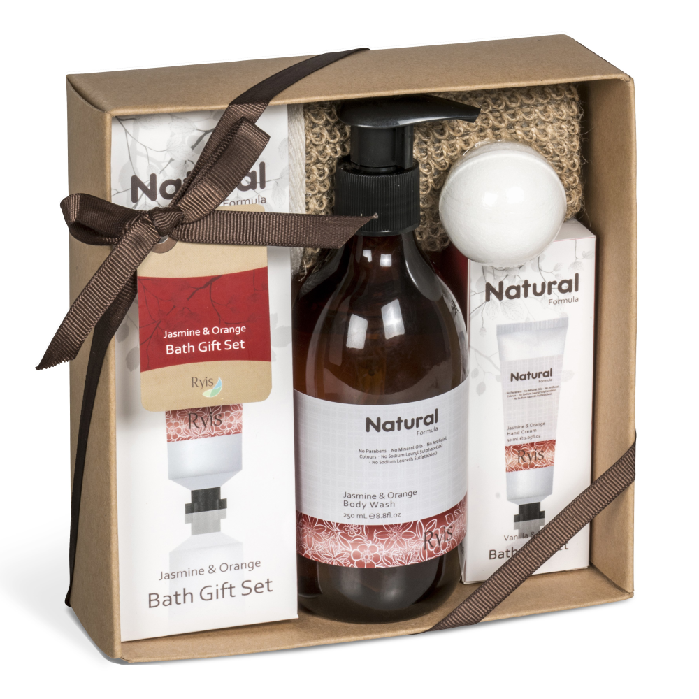 Ryis Jasmine and Orange Brandable Bath Pamper Set