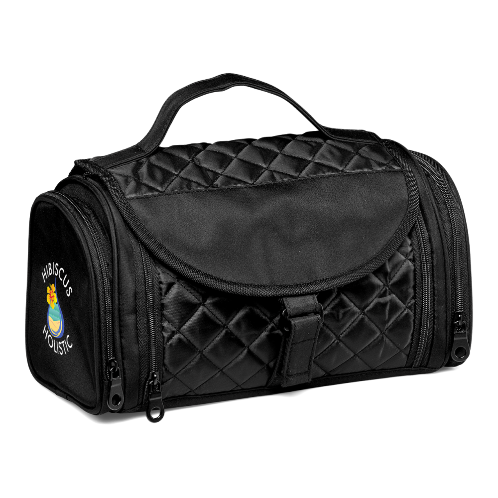 Chelsea Deluxe Brandable Toiletry Bag in Black