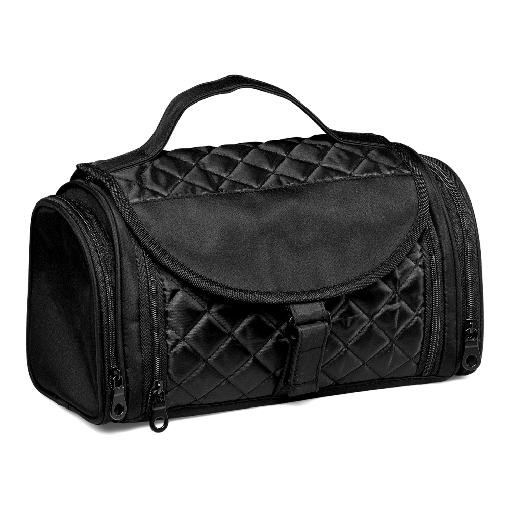 Chelsea Deluxe Brandable Toiletry Bag in Black