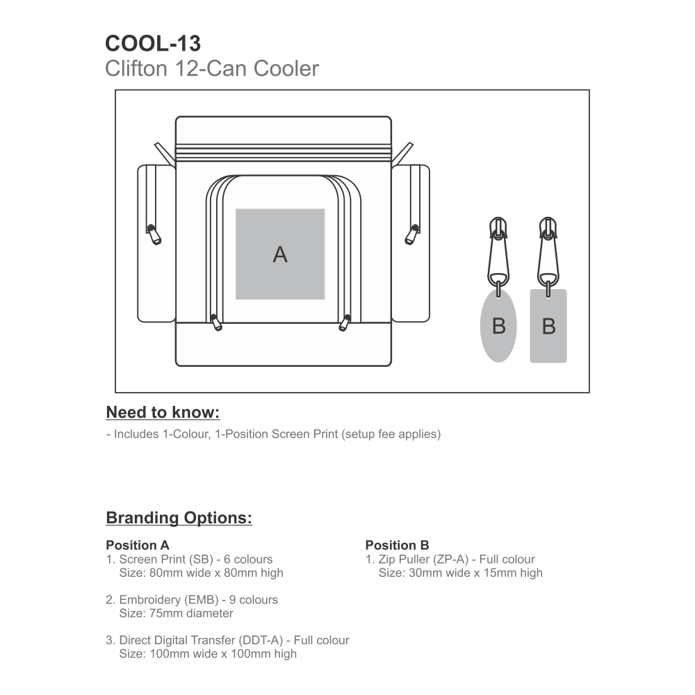 Clifton Brandable Cooler Bag