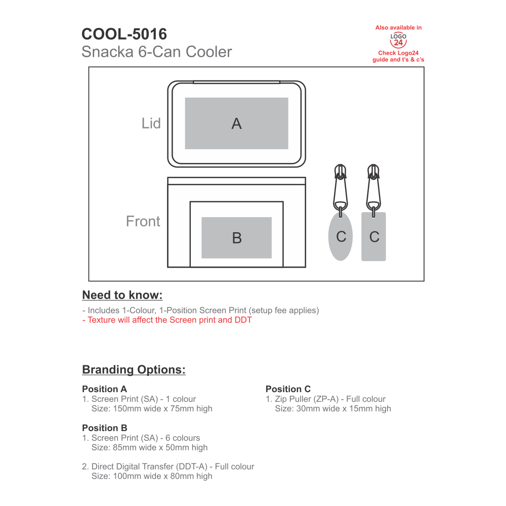 Snacka Brandable Cooler Bag