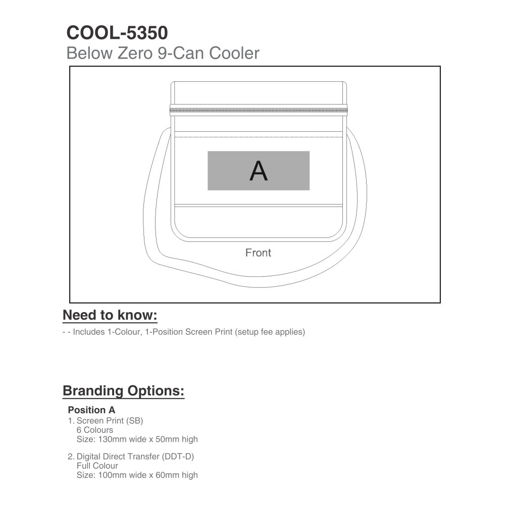 Below Zero Brandable Cooler Bag
