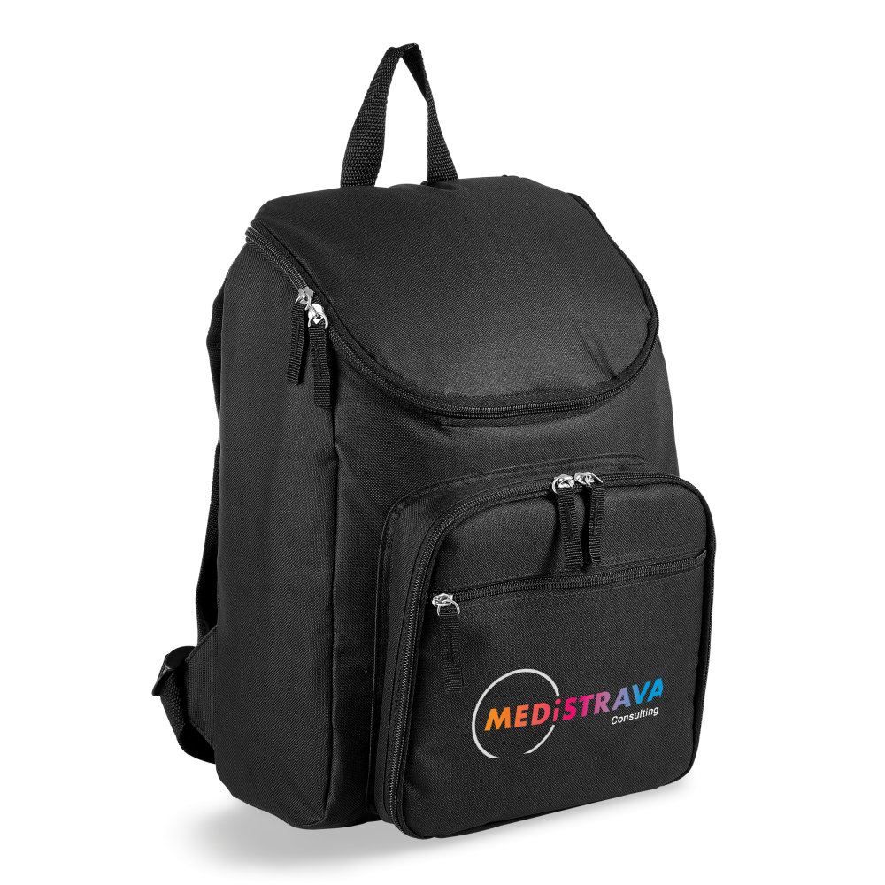 Sweden Backpack Brandable Cooler Bag in Black