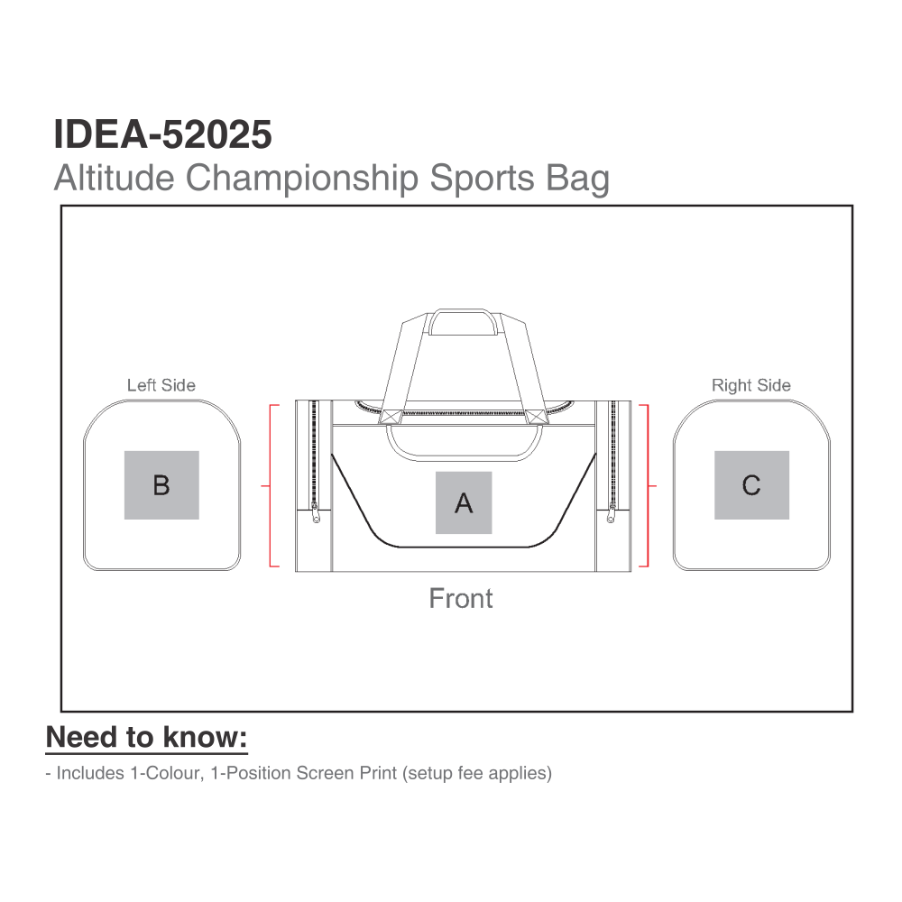 Championship Brandable Sports Bag