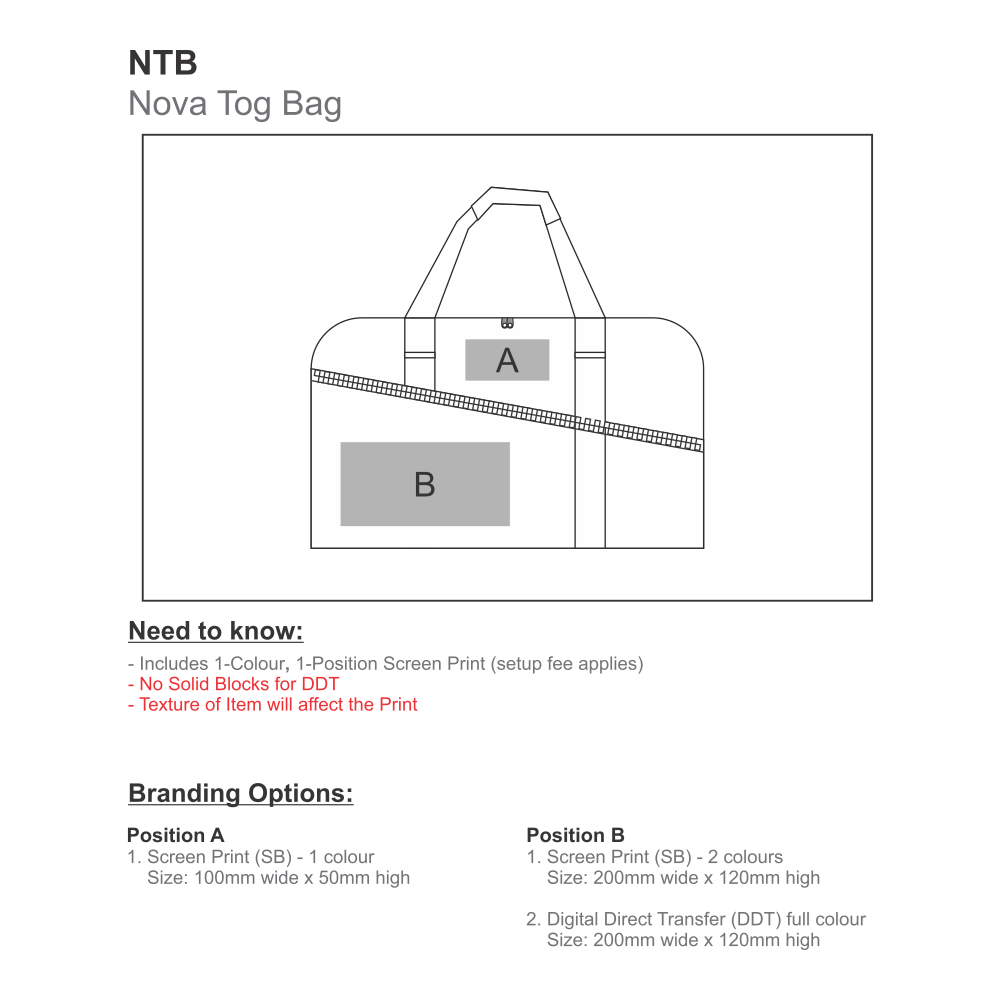 Nova Brandable Sports Bag