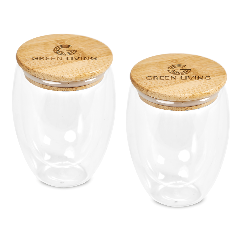 Okiyo Moco Duo Set Brandable Insulated Cup in Natural