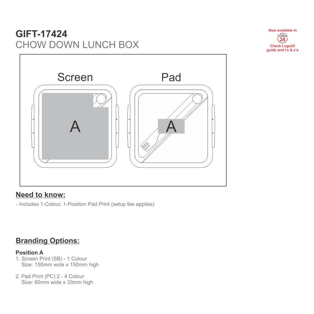 Workaholic Brandable Lunch Boxes in Grey and Clear with White