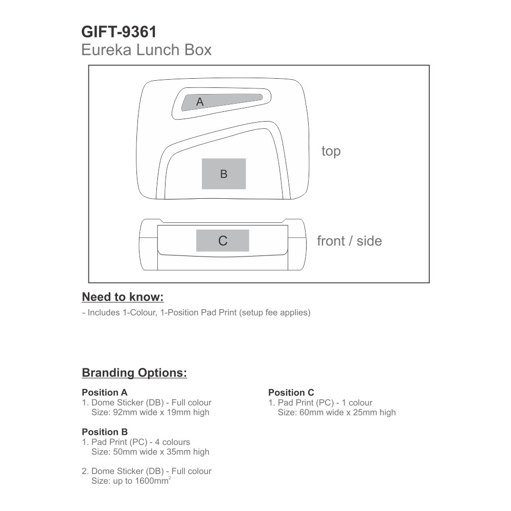 Eureka Brandable Lunch Boxes