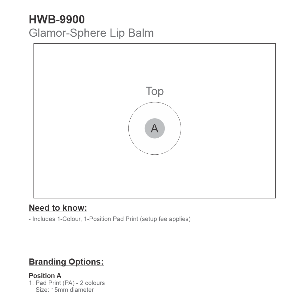 Glamoursphere Brandable Lip Balm