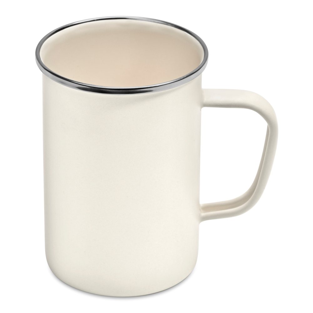 Serendipio Canyon Enamel Brandable Mug in Black
