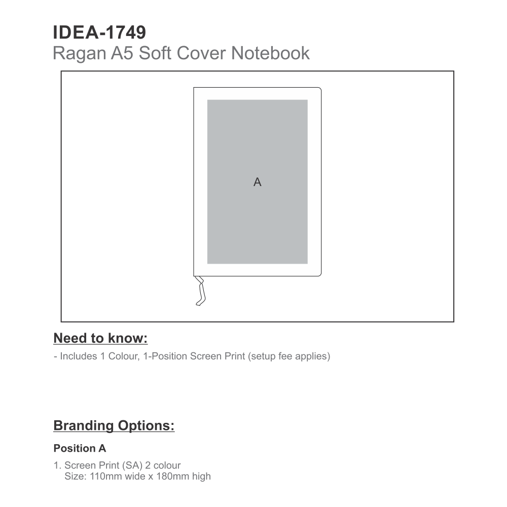 Ragan A5 Brandable Notebook