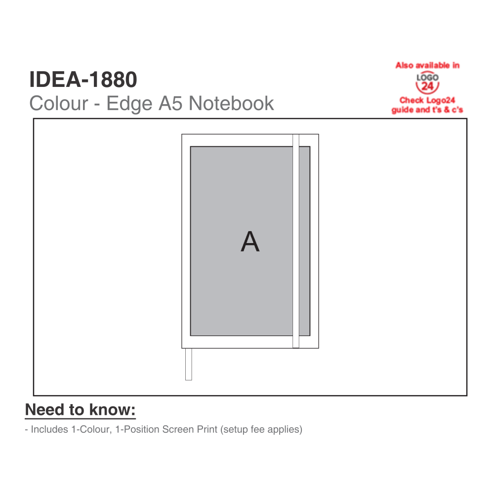 Colour-Edge A5 Brandable Notebook