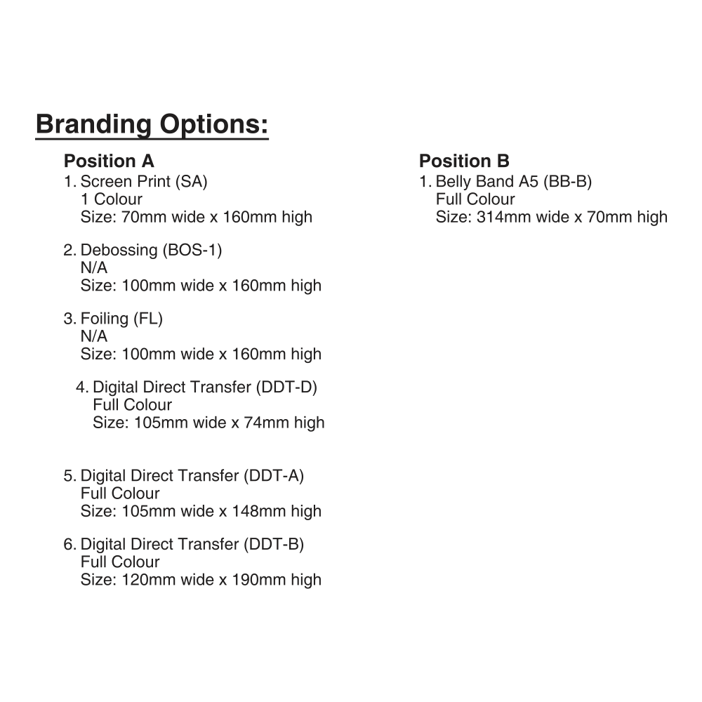 Santiago A5 Brandable Notebook