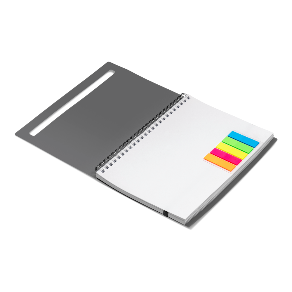Alexis A5 Brandable Notebook in Grey